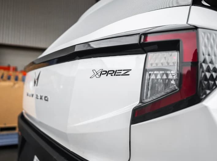 XUV 3XO Xprez Panel Van tailgate badge and LED tail lamp